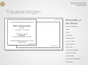 Traueranzeige 1