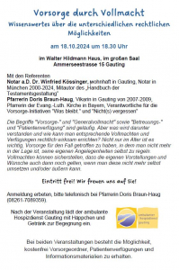 Vortrag Vorsorge Durch Vollmacht