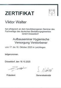 Viktor Aufbauseminar Versorgung Okt. 2025