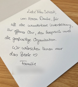 Bettina Dank Juli 2026